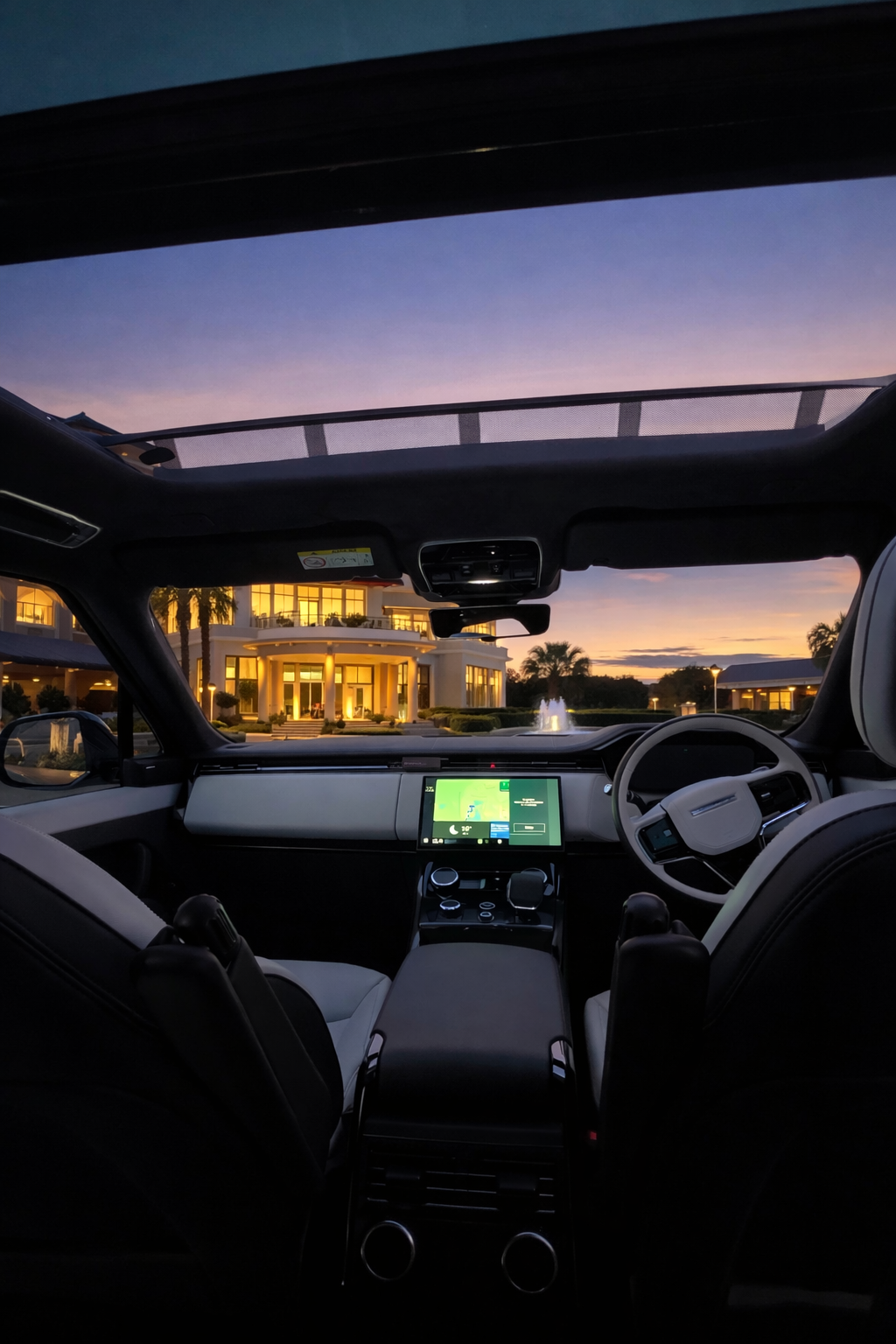Home The Range Rover Sport cabin beneath its panoramic roof